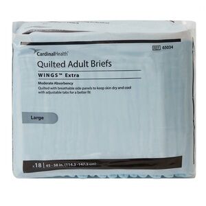 Cardinal Health Large Quilted Adult Briefs